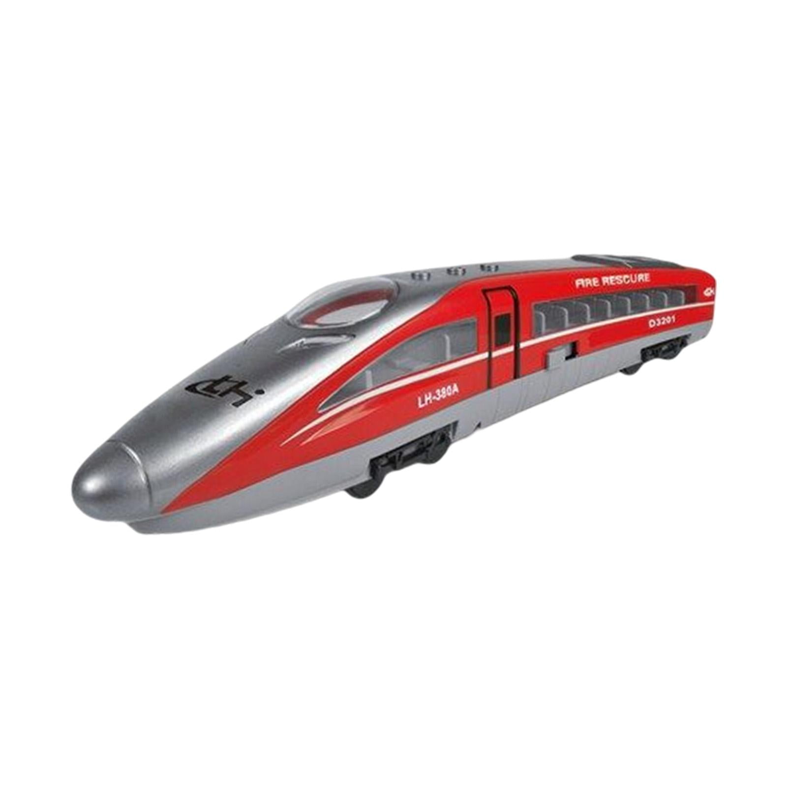 Magideal - Tren De Alta Velocidad Juego De Simulación Locomotoras Modernas Modelo Fundido A Presión Tren De Juguete Tren Para Niños Regalos Tren Decoraciones Par Rojo
