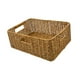thumbnail image 4 of Cesta De Mimbre Decorativa Tejida A Mano Cesta De Pan Para Estante De Cocina Hogar Oscuro 38x26x13cm, 4 of 5