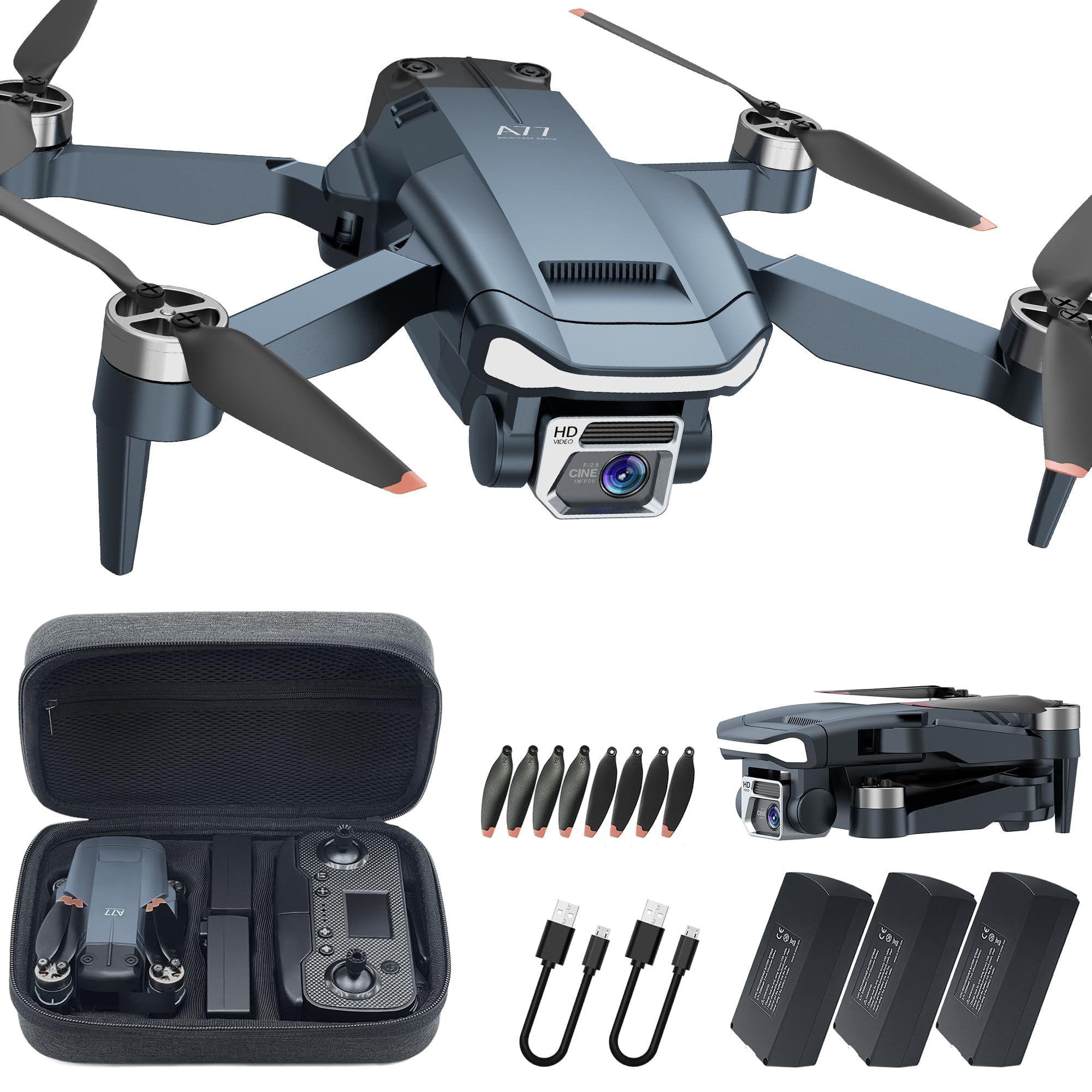 Motor Sin Escobillas Para Drones Chubory A77 Con Cámara 4k Hd De 84 Minutos