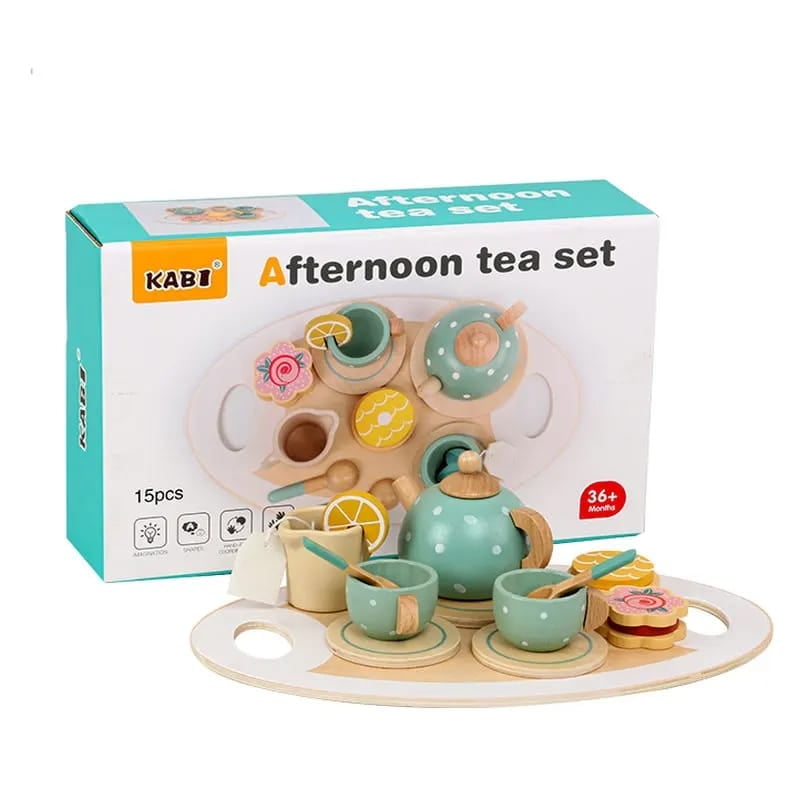 Kabi - Set De Té Didáctico De Madera Para Niños