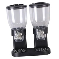 Bothyi - Dispensador Doble De Cereales Dispensador Doble De Alimentos Para El Hogar Despensa Cereal Negro