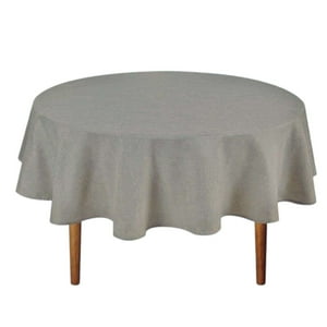 Oem - Mantel De Hule Plastico Mesa Redondo Color 140Cm Café