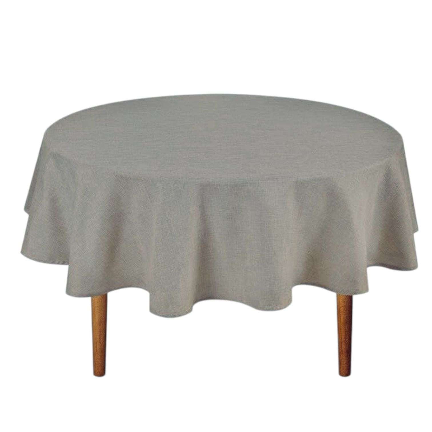 Oem - Mantel De Hule Plastico Mesa Redondo Color 140cm Café