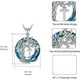 thumbnail image 3 of Set Regalo Collar HESHPAWS Tree of Life con Inicial A-Z Azul, 3 of 3