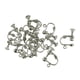 thumbnail image 1 of 12 Piezas De Tornillo Sin Perforación, Clip Para Pendientes, Gancho Plano, Manualidades DIY, Plata, 1 of 3