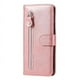 thumbnail image 4 of Funda con Cremallera para Motorola Edge 20 Lite, Carcasa Cartera de Cuero PU con Soporte y Tarjetero, 4 of 6
