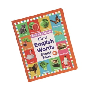 Magideal - Primeras Palabras En Inglés, Libro De Sonidos, Aprendizaje De Palabras, Aprendizaje Temprano, Juguete Educativo, Lectura De Puntos, Aprendizaje De Voc