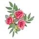 thumbnail image 2 of Anillo De Vela, Corona Artificial, Corona Bohemia Para Centros De Mesa, Puerta, Acción De Gracias, Rosa Roja, 2 of 4