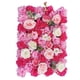 thumbnail image 3 of Panel De Pared De Flores Artificiales, Fondo De Panel Floral Para Decoración De Escenario De Boda, Rosa, Rojo, Rosa, 3 of 5