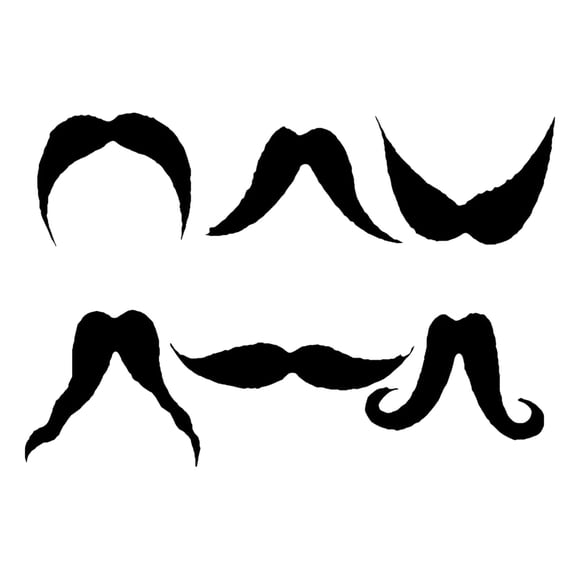 Party Supplies Forum Novelties Moustache 100% pelo sintético