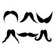 thumbnail image 1 of Party Supplies Forum Novelties Moustache 100% pelo sintético, 1 of 5
