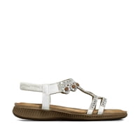 Sandalia Plana Comfort Pedrería Mujer Weide Js77