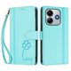 thumbnail image 3 of Funda Cartera Trébol para Xiaomi Redmi Note 14 4G con Ranuras Tarjetas y Carga Inalámbrica Verde menta, 3 of 6