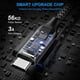 thumbnail image 2 of Cable de carga USB-A a USB-C de 6 pies 3 A de carga rápida, paquete de 2 unidades, 2 of 7