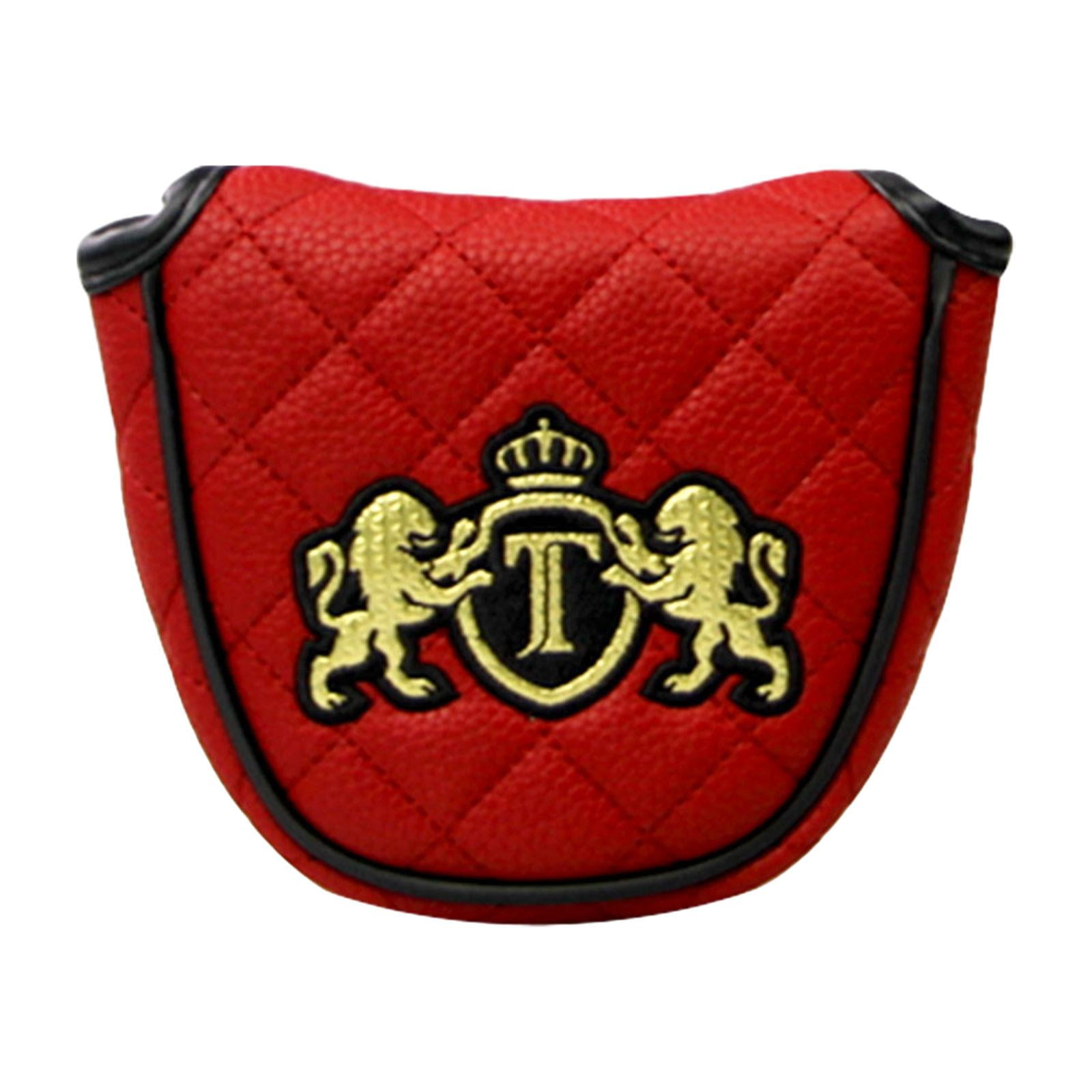 Magideal - Martillo De Golf Putter, Cubierta Para Cabeza De Martillo De Golf, Cubierta Para Putter, Protección Solar A La Moda, Funda Para Cabeza De Palo De Golf Rojo