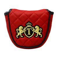 Magideal - Martillo De Golf Putter, Cubierta Para Cabeza De Martillo De Golf, Cubierta Para Putter, Protección Solar A La Moda, Funda Para Cabeza De Palo De Golf Rojo