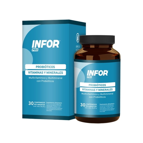 Suplemento Alimentario Multivitamínico y Multimineral con Probióticos