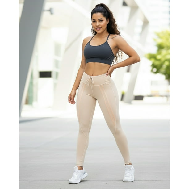 Calza Deportiva Push Up Mujer Lazo Frontal Premium