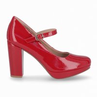Zapato Mary Jane Mujer Rojo Evelin Piccadilly