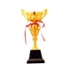 thumbnail image 1 of Trofeo de Oro Premio de Recompensa al Primer Lugar, Trofeo de Fútbol Trofeo de Premio de Competiciones de Metal con Copa de Trofeo Base para Juegos , 32cm, 1 of 5
