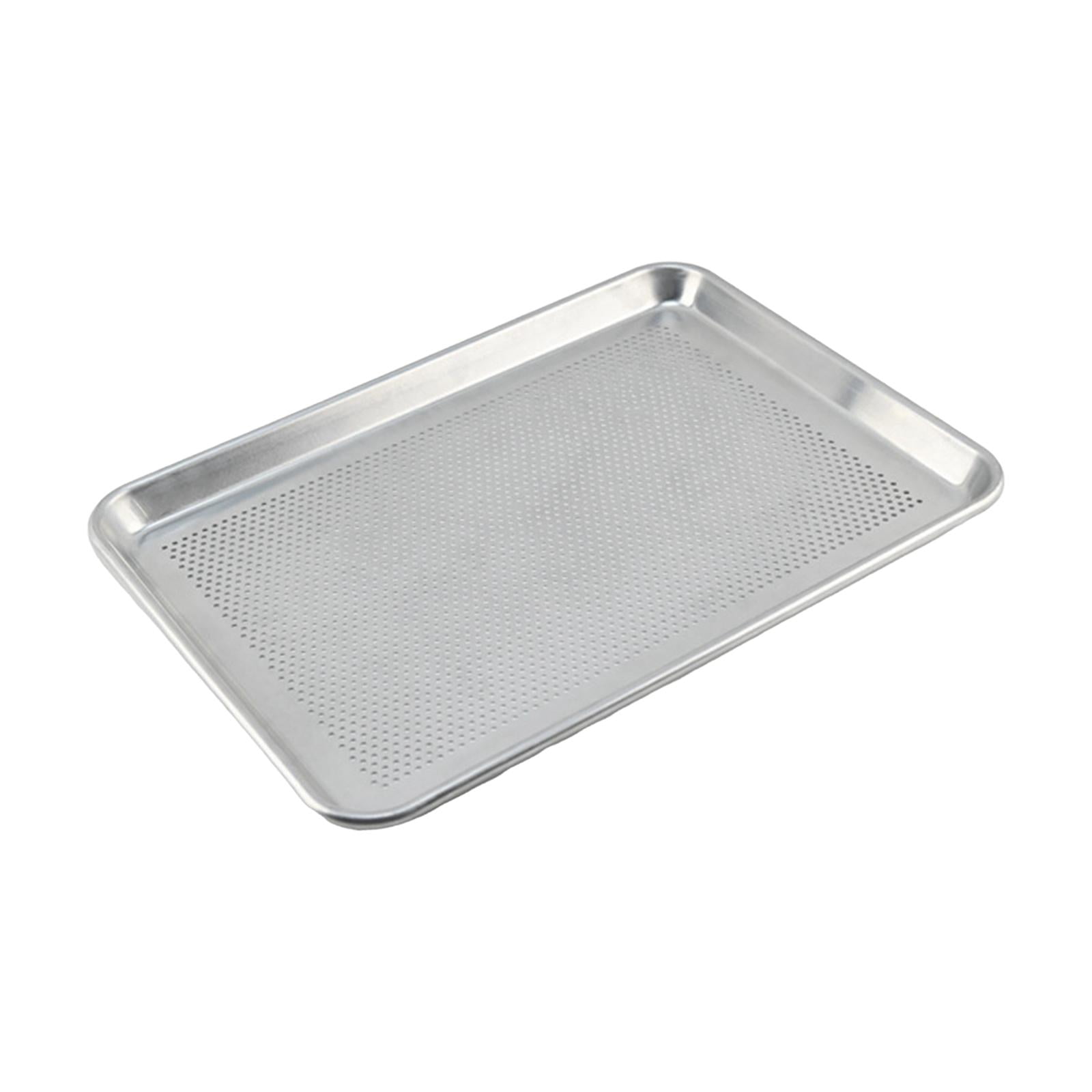 Uucntr - Bandeja De Hoja Perforada, Bandeja De Horno Reutilizable, Bandeja De Panadería Para Hornear En La Cocina, 46x33cm