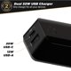 thumbnail image 2 of Cargador de pared Scosche PowerVolt 32W USB Tipo-C + USB Tipo-A Negro, 2 of 7