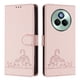 thumbnail image 1 of Funda tipo cartera FOXDOCK para Realme P3 Pro 5G con soporte, ranuras, RFID, diseño de gato, 1 of 5