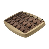 Magideal - Bandeja De Exhibición De Collares, Soporte Para Collares, Organizador De Joyas Portátil Decorativo, Organizador De Collares Para Escaparate De Joyería Marrón