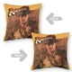 thumbnail image 2 of Los Cazadores del Arca Perdida Fundas de almohada de terciopelo con tema, regalos de funda de almohada, decoración para el hogar, cojín de lanzar, regalo de cumpleaños para fans y parejas.61*61cm., 2 of 6