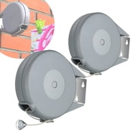 Genérico - Pack X2 Tendedero Ropa 12 Metros Colgador Pared Extensible