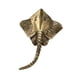 thumbnail image 5 of Estatua Decorativa De Manta Raya De Latón Estatua De Pez De Latón Para Estantería De Escritorio De Sala De Estar, 5 of 5