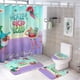 thumbnail image 1 of Lale Ki Lolu-theme 4-Piece Shower Curtain Set with Rugs, Waterproof Bathroom Decor Set Includes Bath Mat, U-Shaped Rug, Toilet Lid Cover and Curtain with Hooks, 1 of 6
