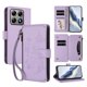 thumbnail image 1 of Funda Cartera Mariposa para [Xiaomi 14T Pro] con Soporte y Cremallera Morado claro, 1 of 6