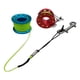 thumbnail image 3 of 2x Carrete De Dedo Carrete De Buceo Clips De Doble Extremo De Acero Inoxidable 15m Rojo + Azul, 3 of 5