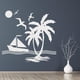 thumbnail image 2 of Decomural Tropical Island Boat Ocean WS-17952, 2 of 2