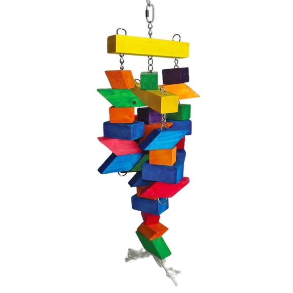 Toy A&E Cage Co. Parallelogram, tamaño grande, de madera, para jaula de pájaros