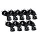 thumbnail image 3 of Cubiertas De Cabeza De Golf Mallet Putter Profesionales Equipo De Entrenamiento Al Aire Libre 9pcs Hierro Negro, 3 of 5