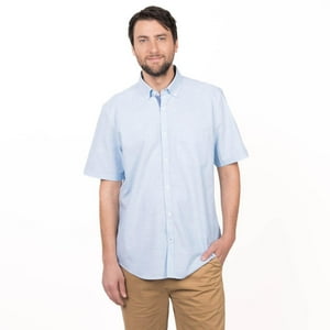 Truval - Camisa M/C Slub Regular Fit Celeste 2Xl