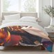 thumbnail image 2 of Rengoku Kyoujurou Bedding Sets Bed Cartoon Duvet Cover Lightweight 3 Piece Bet Sets for Kids Boys Girls, 2 of 4