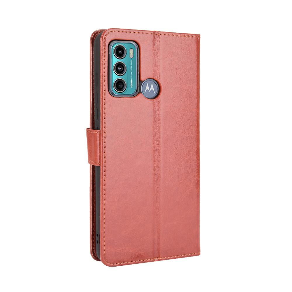 Foxdock - Funda Tipo Libro Para Motorola Moto G60, Cartera Todo‑en‑uno, Funda Multifuncional Con Tarjetero Y Correa De Muñeca Desmontable