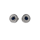 thumbnail image 1 of Aros Circulares Circón Azul Zafiro Plata 925, 1 of 3