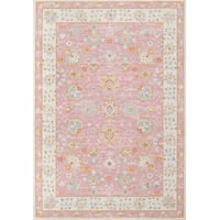Alfombra Momeni Anatolia Rosa, 60 Cm X 90 Cm, Hecha A Máquina