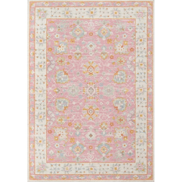 Alfombra Momeni Anatolia rosa, 60 cm x 90 cm, hecha a máquina