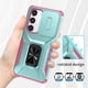 thumbnail image 5 of Funda Armada para Samsung Galaxy S23 con Tapa Deslizante y Soporte Magnético Giratorio Verde, 5 of 5