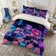 thumbnail image 1 of 3pcs Cyberpunk Trio Themed Polyester Bedding Set | Digital Print All-Season, 1 of 1