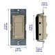 thumbnail image 2 of Interruptor regulador Leviton 66741‑I Marfil 150 W LED, 2 of 6