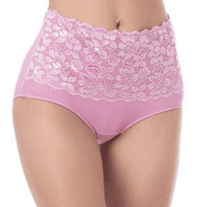 Lady Genny - Pantaleta Maxi De Algodón Con Encaje