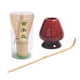 thumbnail image 4 of Juego De Batidores De Té Matcha Batidor De Bambú + Cuchara De Bambú + Soporte Para Batidor De Cerámica Rojo, 4 of 5