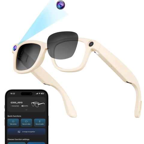 Gafas Inteligentes Zigtik Con Cámara De 8 Mp, Video 1080P Y