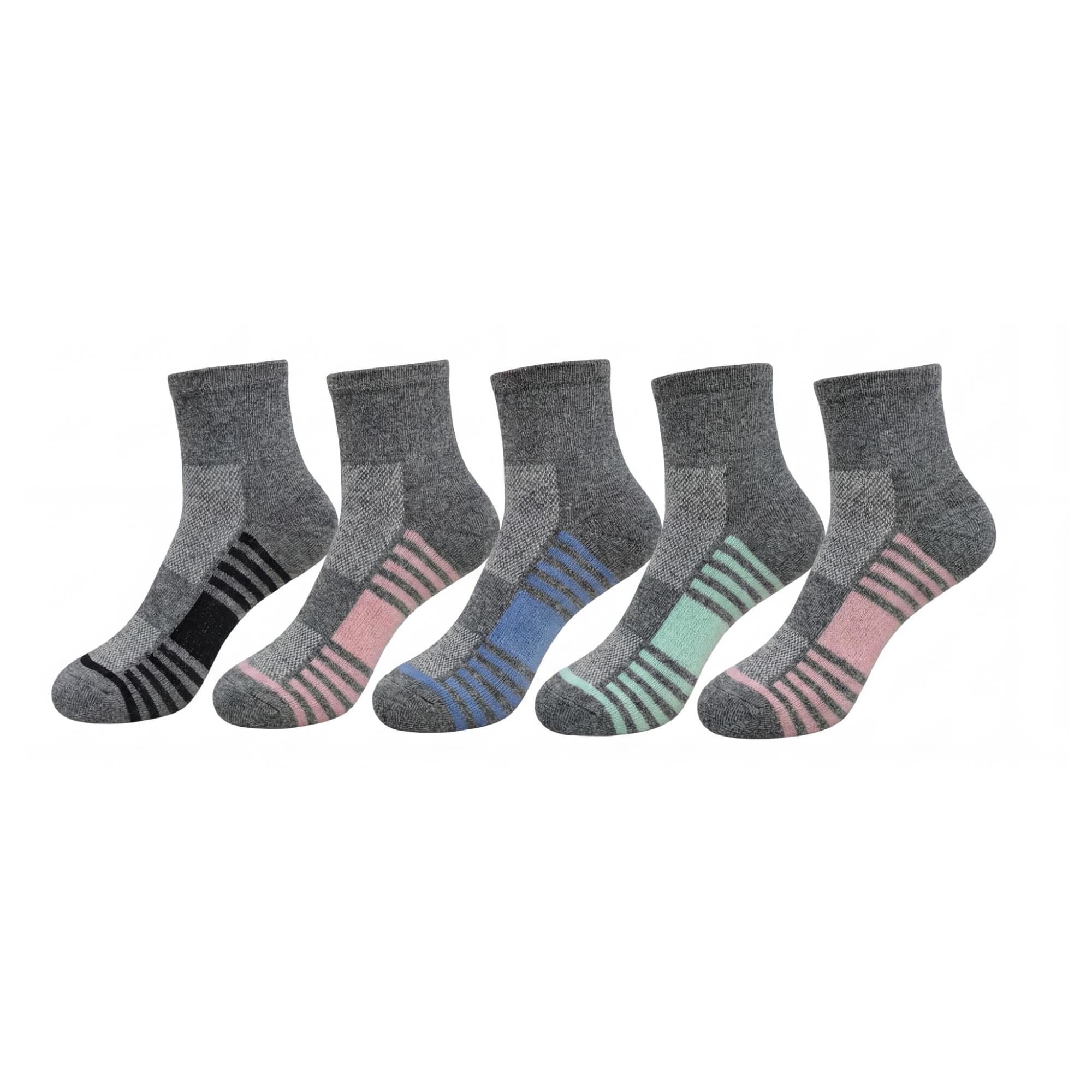 Calcetines Mujer Deportivo Quarter Multicolor X10 35-39